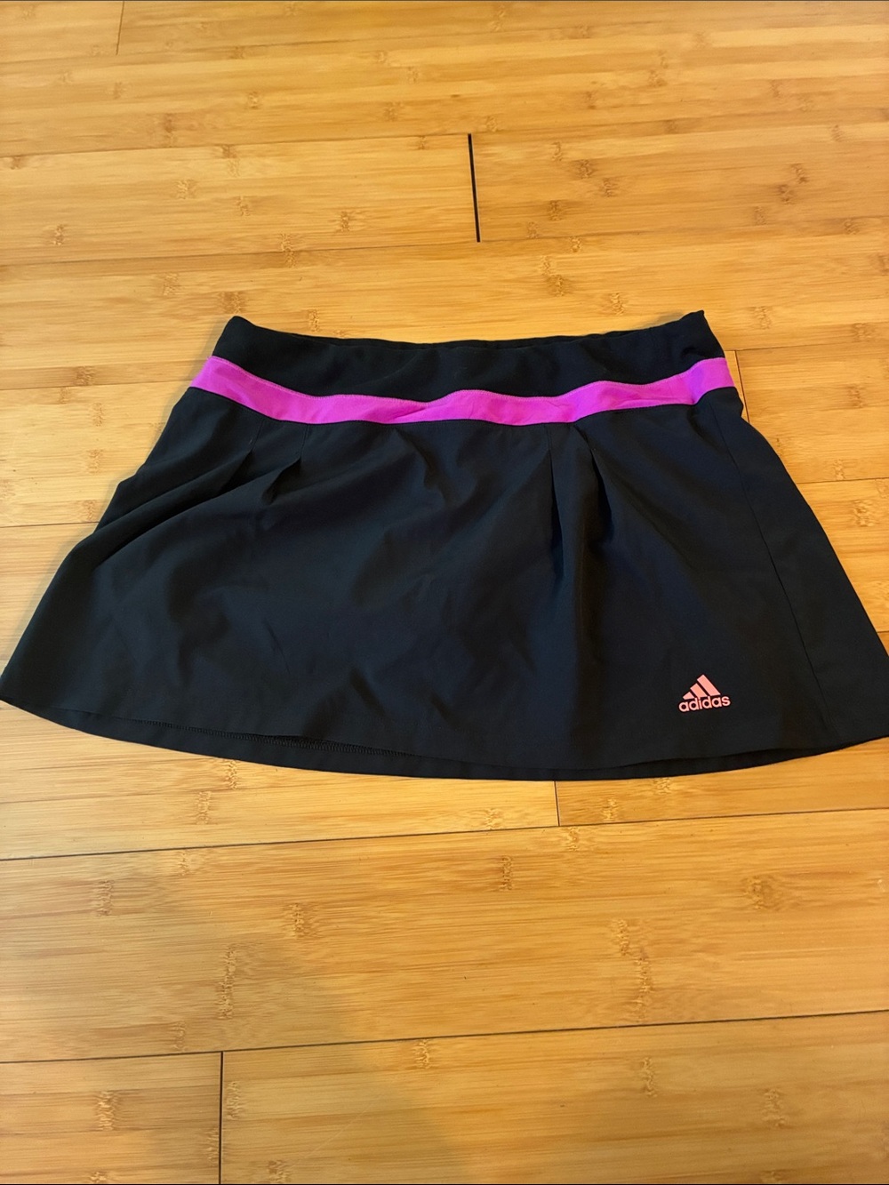 adidas Black Skater Skirt with Pink Waistband